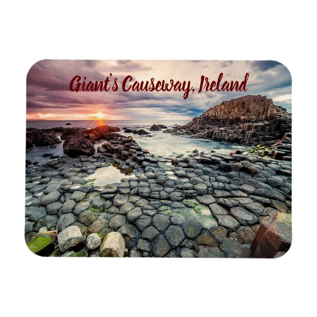 Giant's Causeway Ireland stylised Magnet (Horizontal)