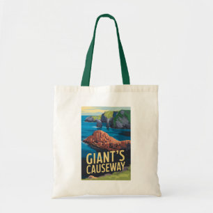 Giant's Causeway Ireland Travel Art Vintage Tote Bag