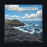 Giants Causeway Northern Ireland Travel Magnet<br><div class="desc">The Giant’s Causeway, located on the northeast coast of Northern Ireland, is a stunning natural wonder and a UNESCO World Heritage Site. It is famous for its 40, 000 interlocking basalt columns, which were formed by volcanic activity around 50 to 60 million years ago. The unique hexagonal-shaped stones, which appear...</div>