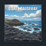 Giants Causeway Northern Ireland Travel Magnet<br><div class="desc">The Giant’s Causeway, located on the northeast coast of Northern Ireland, is a stunning natural wonder and a UNESCO World Heritage Site. It is famous for its 40, 000 interlocking basalt columns, which were formed by volcanic activity around 50 to 60 million years ago. The unique hexagonal-shaped stones, which appear...</div>