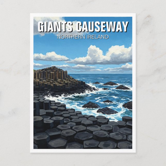 Giants Causeway Northern Ireland Travel Postcard (Front)