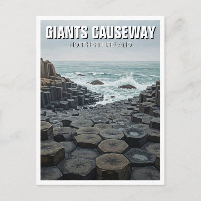 Giants Causeway Northern Ireland Travel Sunset Postcard (Front)