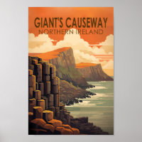 Giants Causeway Northern Ireland Travel Vintage