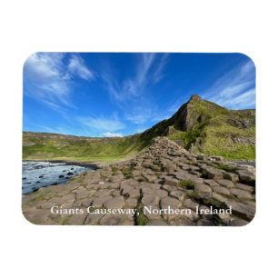 Giants Causeway with Blue Sky in Northern Ireland Magnet