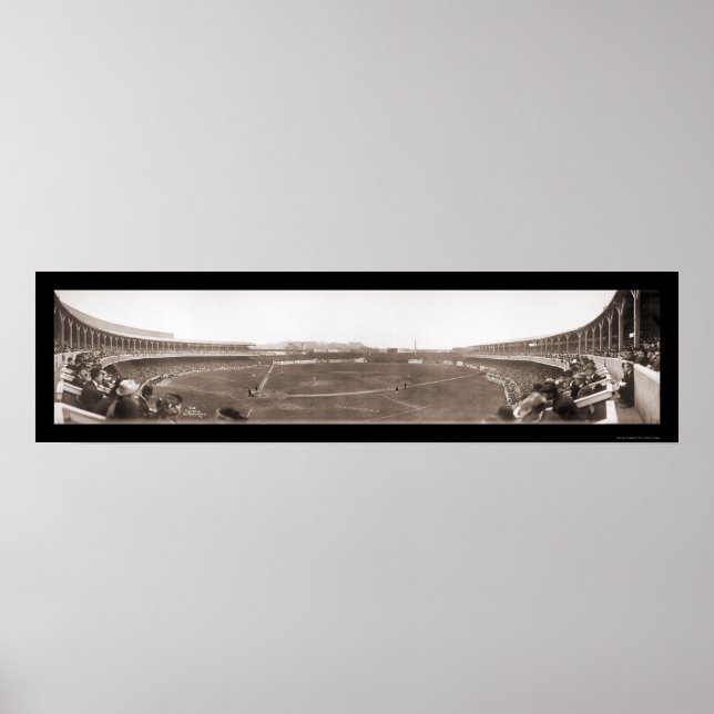 Giants Polo Grounds Baseball Photo 1910 Poster (Front)