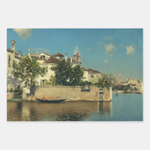 Giardino del Palazzo Vendramin in Venice Wrapping Paper Sheet