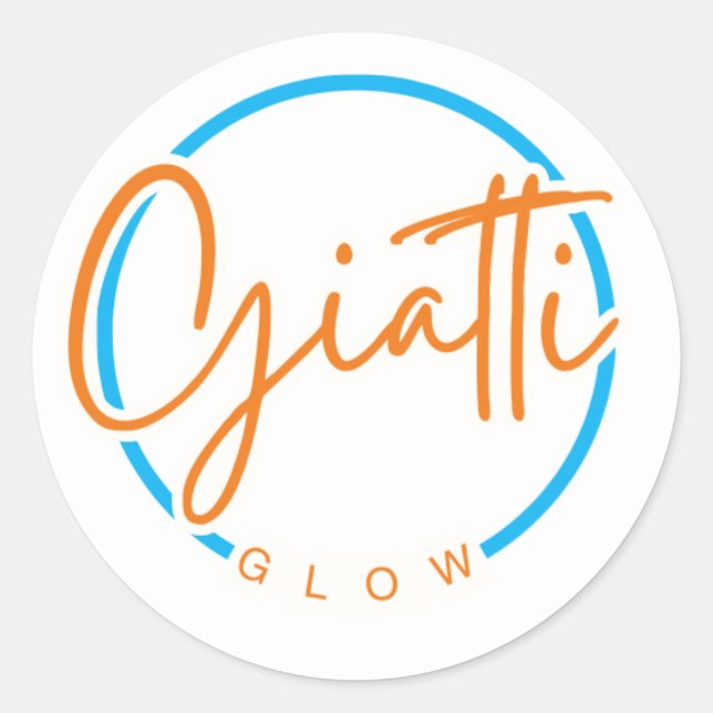 Giatti Glow Classic Round Sticker (Front)