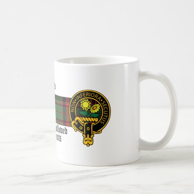 Gibb Scottish Crest and Tartan mug (Right)