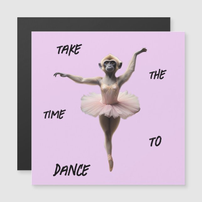 Gibbon Ballet Dancer In A Tutu, (Front/Back)