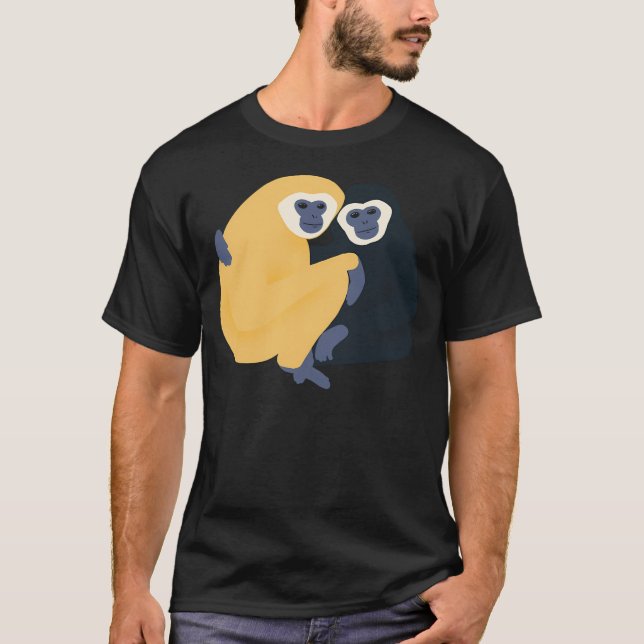 Gibbon Monkey Friends T-Shirt (Front)