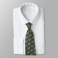 Gibbon Monkey Just Hanging Around, Neck Tie