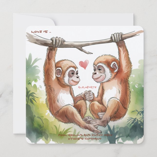 Gibbon Valentines (Front)