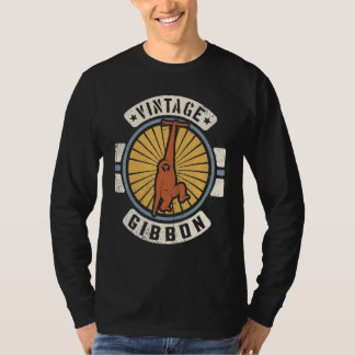 Gibbon Vintage Classic Retro 60s 70s Animal T-Shirt