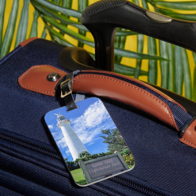 Gibbs Hill Lighthouse Park Bermuda Luggage Tag (Front Insitu 1)
