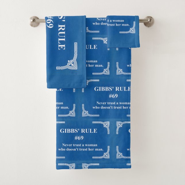 Gibbs' rule 69 bath towel set (Insitu)