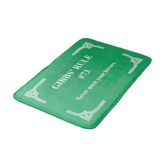 Gibbs' rule 73 bath mat (Angled)
