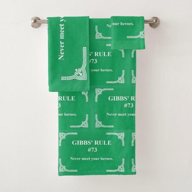 Gibbs' rule 73 bath towel set (Insitu)