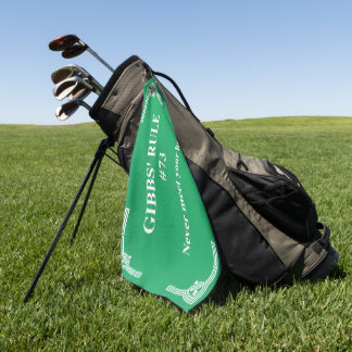 Gibbs' rule 73 golf towel