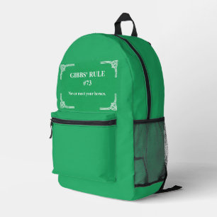 Gibbs' rule 73 printed backpack