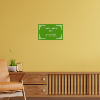 Gibbs' rule 99 poster