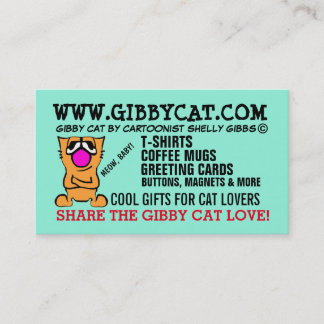 GIBBY CAT biz cards