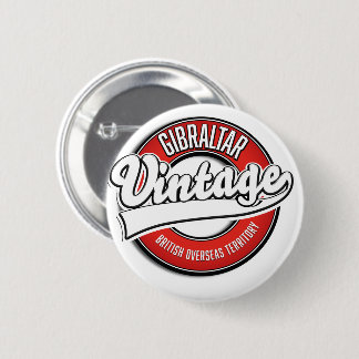 Gibraltar British Overseas Territory logo 6 Cm Round Badge