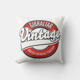 Gibraltar British Overseas Territory logo Cushion