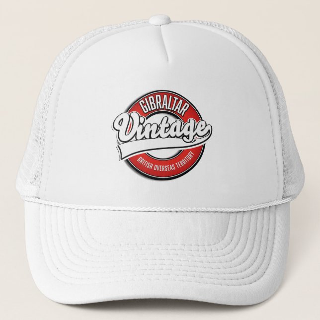 Gibraltar British Overseas Territory logo Trucker Hat (Front)