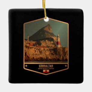 Gibraltar Ceramic Ornament