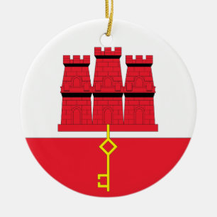 Gibraltar Ceramic Tree Decoration