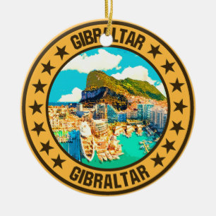Gibraltar ceramic tree decoration