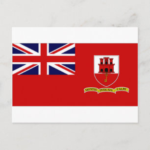 Gibraltar Civil Ensign Postcard
