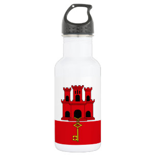 Gibraltar Flag 532 Ml Water Bottle