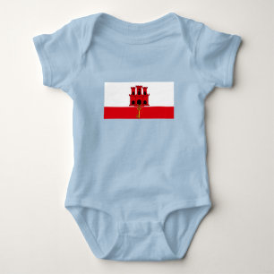 Gibraltar Flag Baby Bodysuit