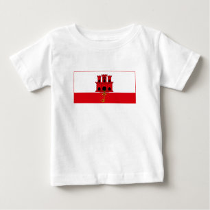 Gibraltar Flag Baby T-Shirt