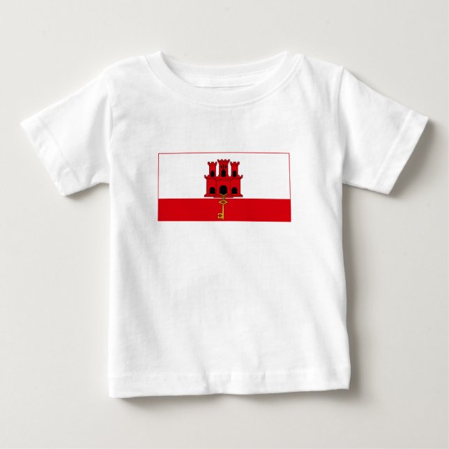 Gibraltar Flag Baby T-Shirt (Front)