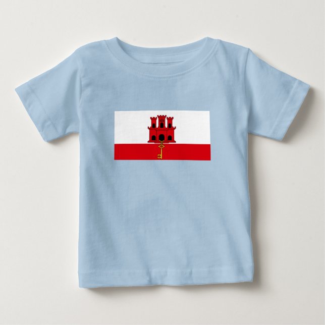 Gibraltar Flag Baby T-Shirt (Front)