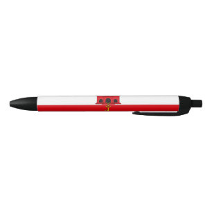 Gibraltar Flag Black Ink Pen