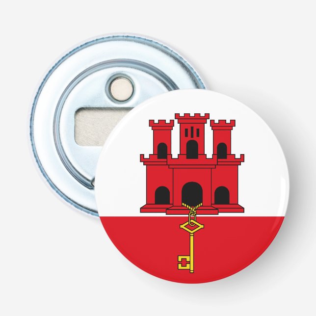 Gibraltar Flag Bottle Opener (Front)