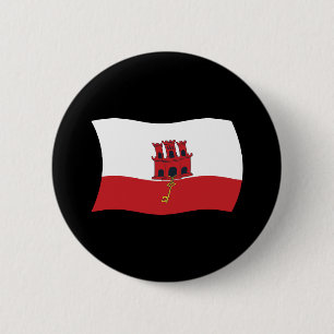 Gibraltar Flag Button