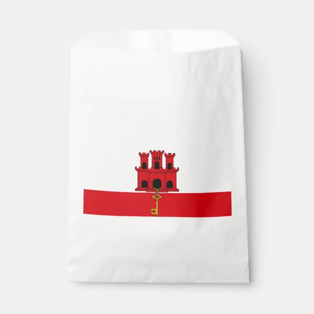Gibraltar Flag Favour Bags (Front)