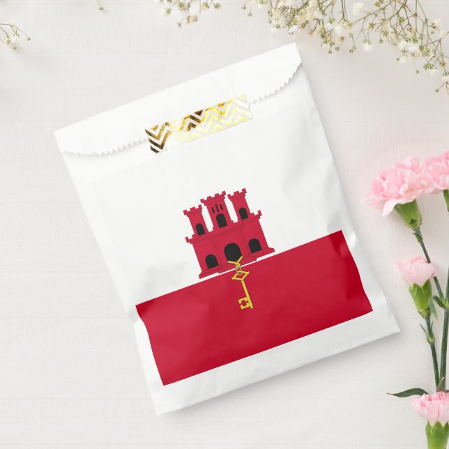 Gibraltar flag favour bags (Sealed)