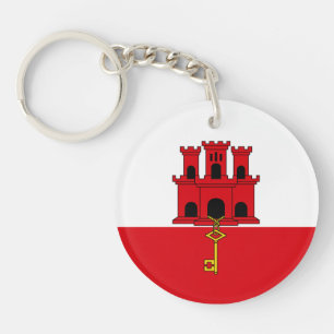 Gibraltar Flag Key Ring