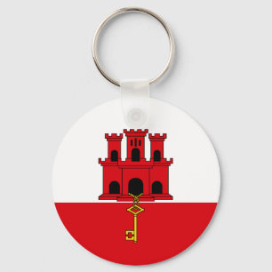 Gibraltar Flag Key Ring