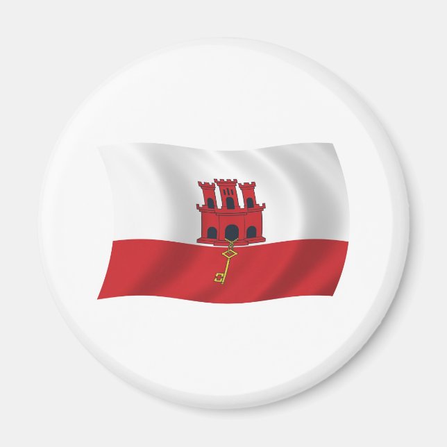 Gibraltar Flag Magnet (Front)