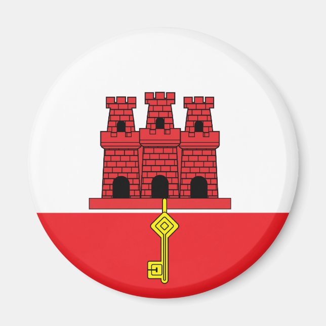 Gibraltar Flag Magnet (Front)