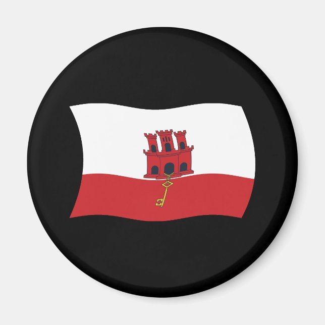 Gibraltar Flag Magnet (Front)