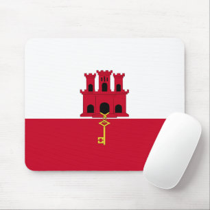 Gibraltar flag mouse mat