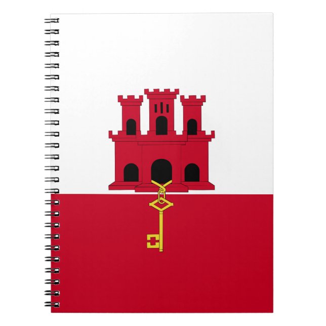 Gibraltar flag notebook (Front)
