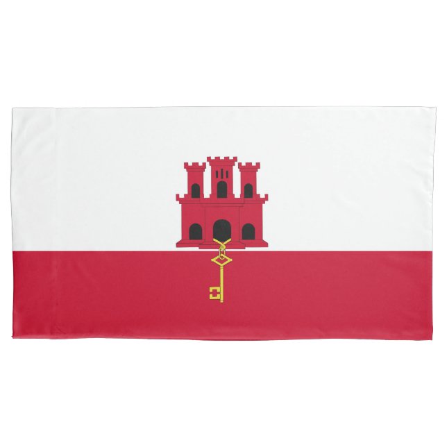 Gibraltar flag pillowcase (Front)
